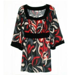 (NWT) Cato Women's Multi-Color Tunic Size: Large
